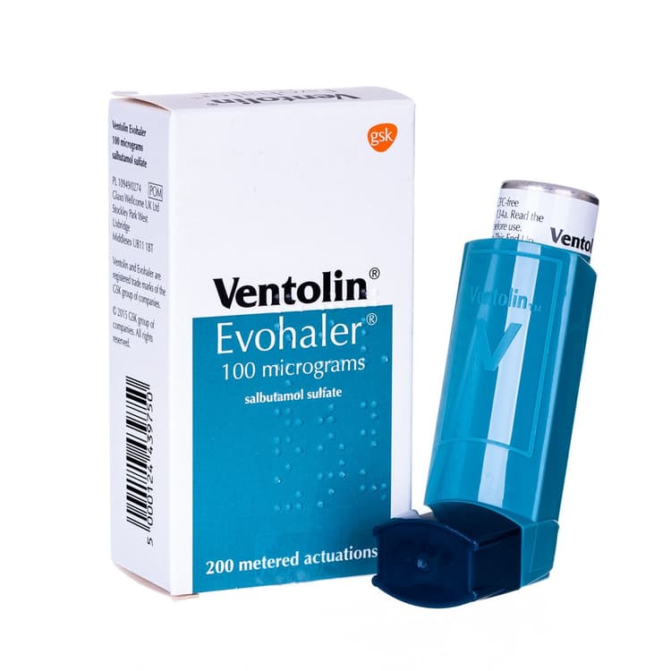 Ventolin-inhalator (Salbutamol)